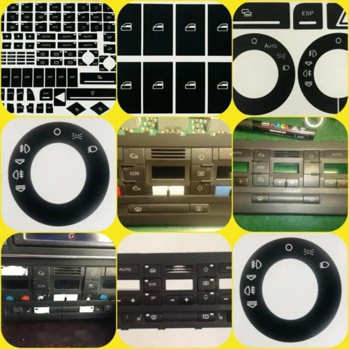 AC Climate Control Button Stickers Kit Decal Dash Repair for AUDI A4 B6