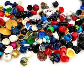 10 Pack assorted LEGO ® minifigure hat / helmet / headpiece.