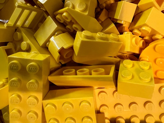 1 2 Pound LEGO Bricks Yellow Mix. Etsy Canada
