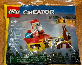 Santa&#39;s Sleigh Ride LEGO ® Creator set 30670 – New & Sealed Polybag