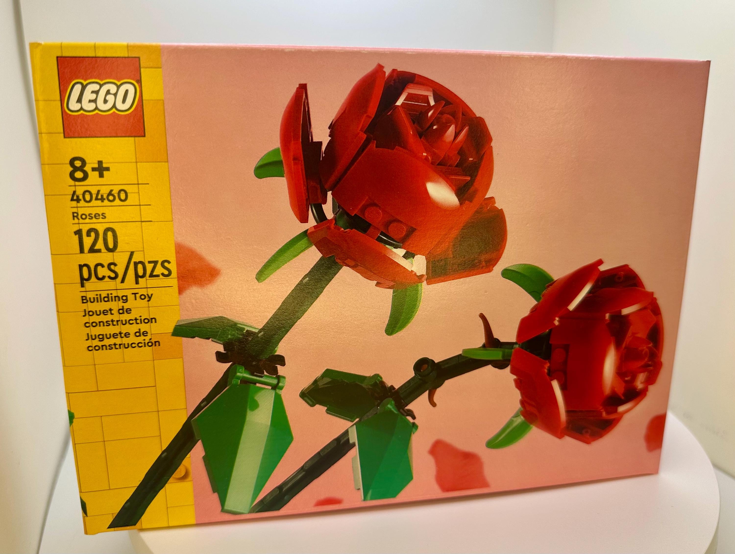lego rose toy LEGO Botanicals 10374 Bouquet of Pink Roses