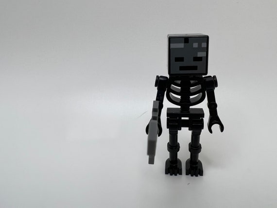 Wither Skeleton With Sword LEGO Minecraft Minifigure. Etsy Canada