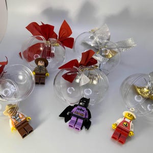 5 or 10 Unique LEGO® Minifigure Ornaments - Surprise Holiday Collectibles!