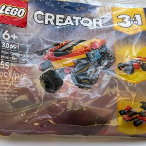 Mini Convertible Monster Truck  Lego Set 30691 - New & Sealed Polybag.