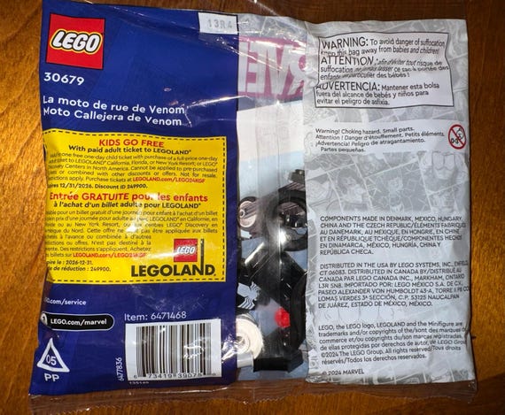 Venom Street Bike LEGO ® Marvel set 30679 – New Sealed Polybag