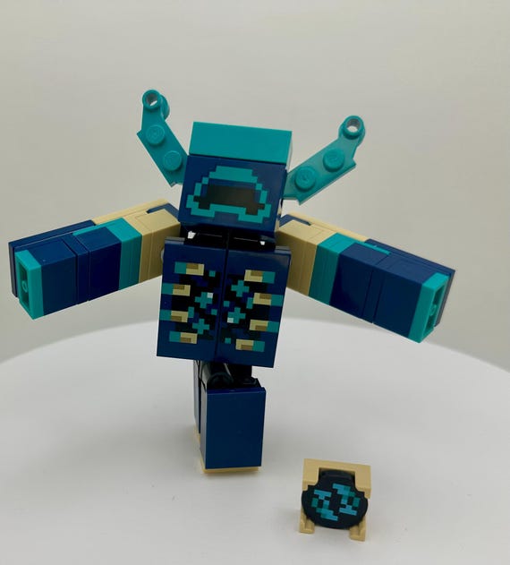 Warden and Sculk Shrieker LEGO ® Minecraft Brick-built Monster. - Etsy