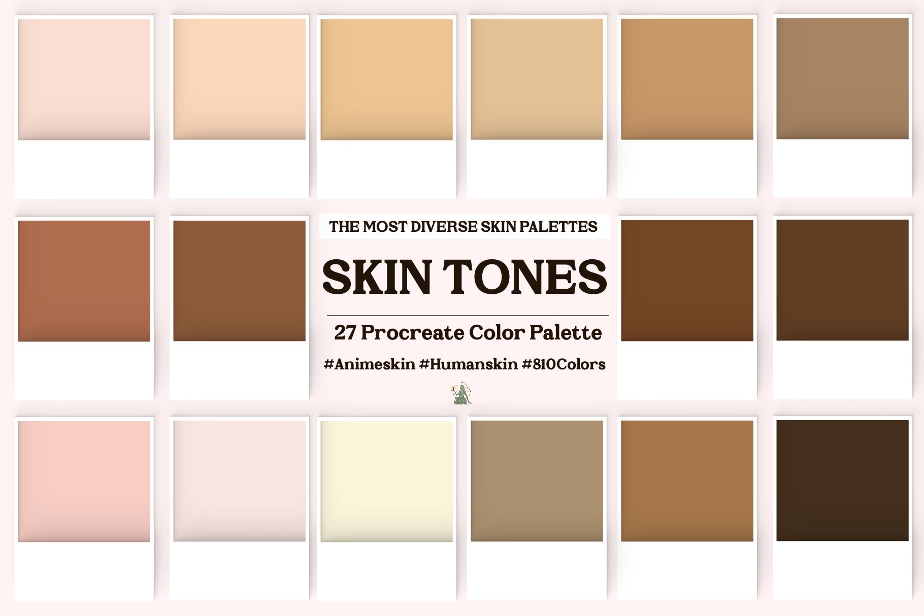 Anime Skin Tones Color Palette