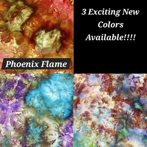 May include: Three new tie-dye fabric colours: Phoenix Flame, Alchemist, and Kaleidoscope. 3 Exciting New Colours Available!!!