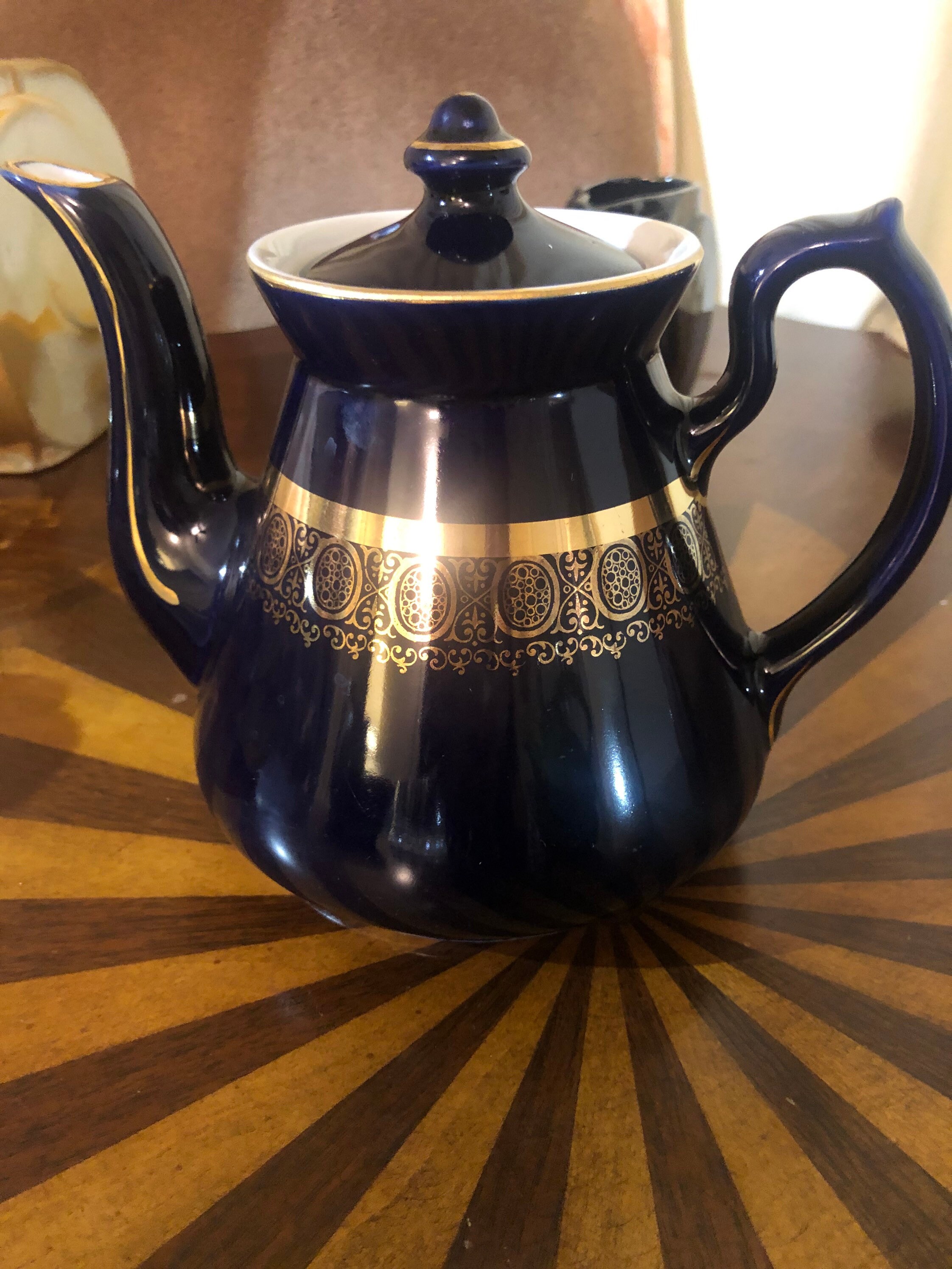 Hall USA Teapot Cobalt Blue Etsy