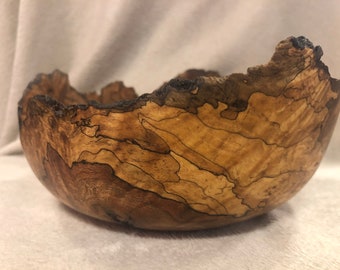 Medium Myrtle wood burl bowl live edge