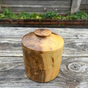 Larger Myrtlewood Spice cellar set