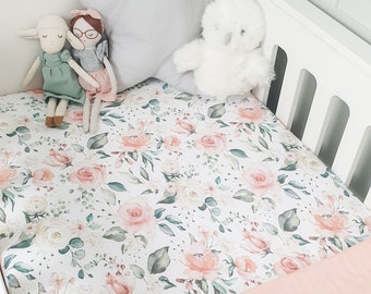 floral cot bed sheet