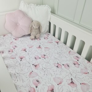 floral cot bed sheet