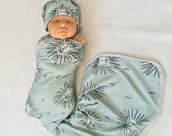 jersey stretch swaddle blanket