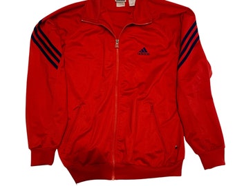 red adidas vintage jacket
