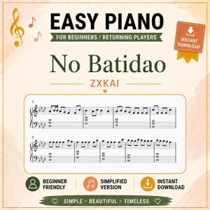 No Batidao ピアノ楽譜、Phonk、TikTok で流行しているブラジルの歌の楽譜、PDF ダウンロード
