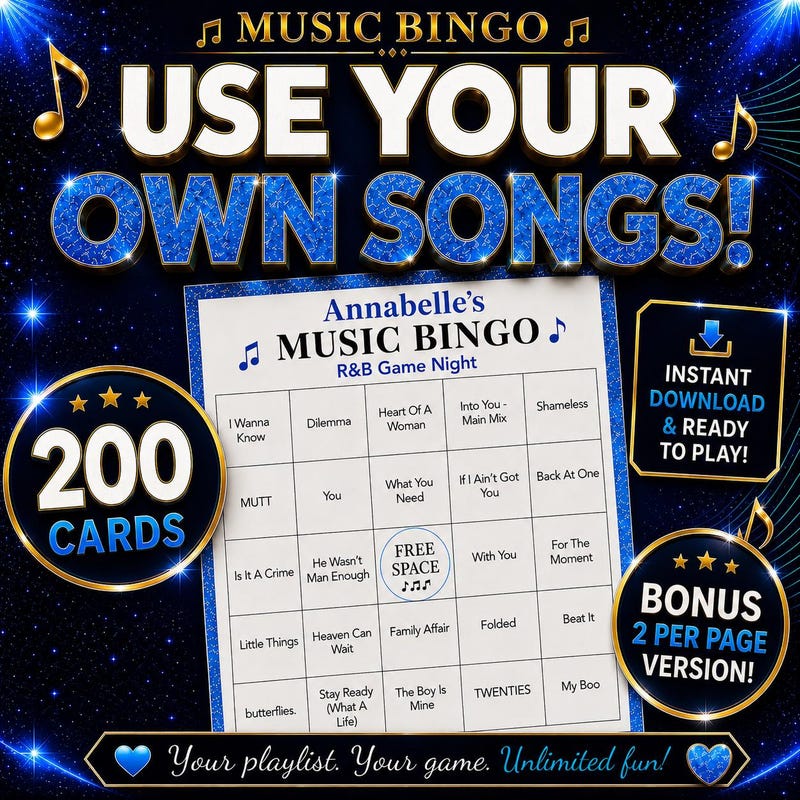 Custom Trivia Bingo Cards - Etsy