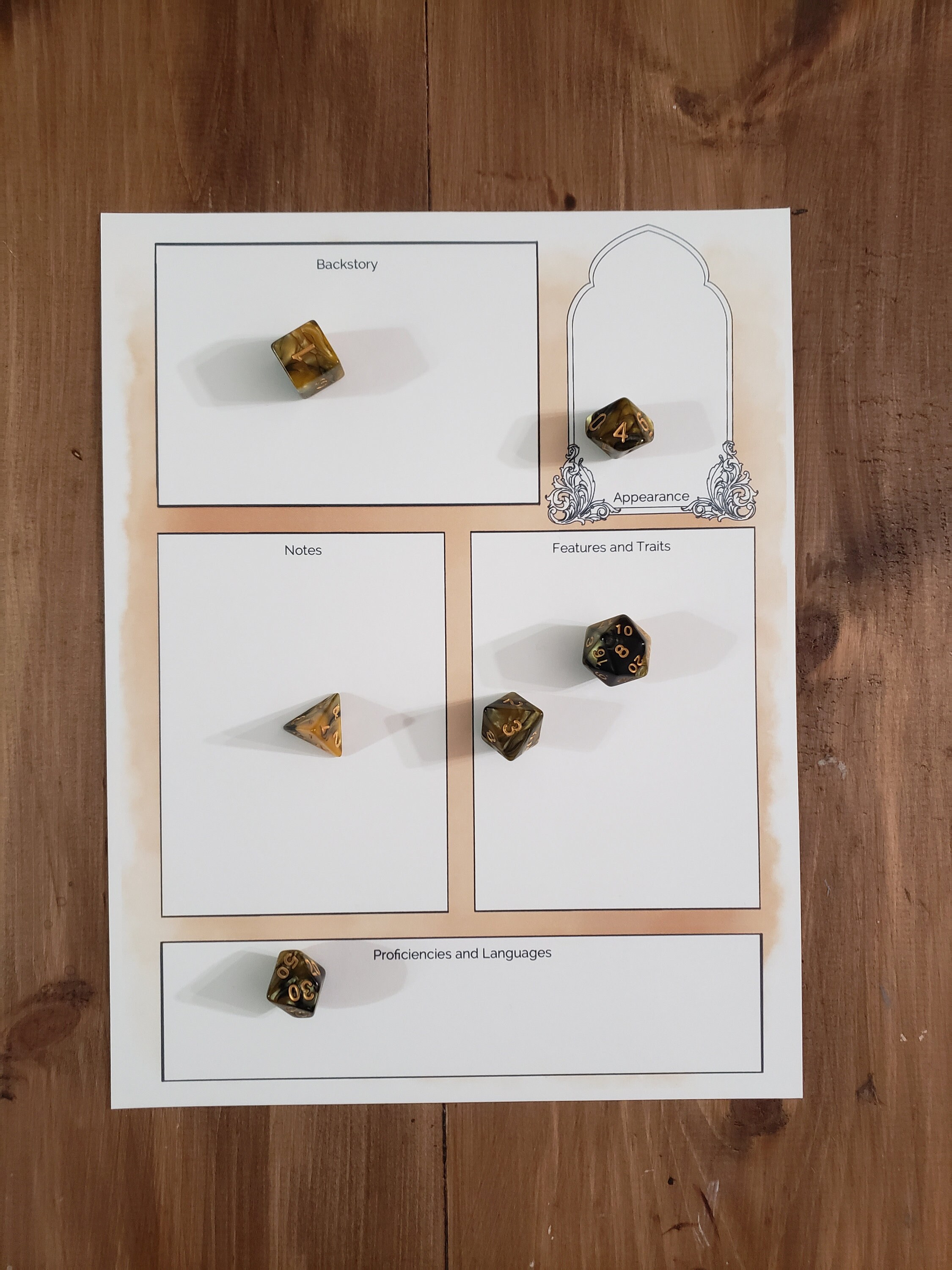 Printable Monk D&amp;D 5e Character Sheet - Etsy