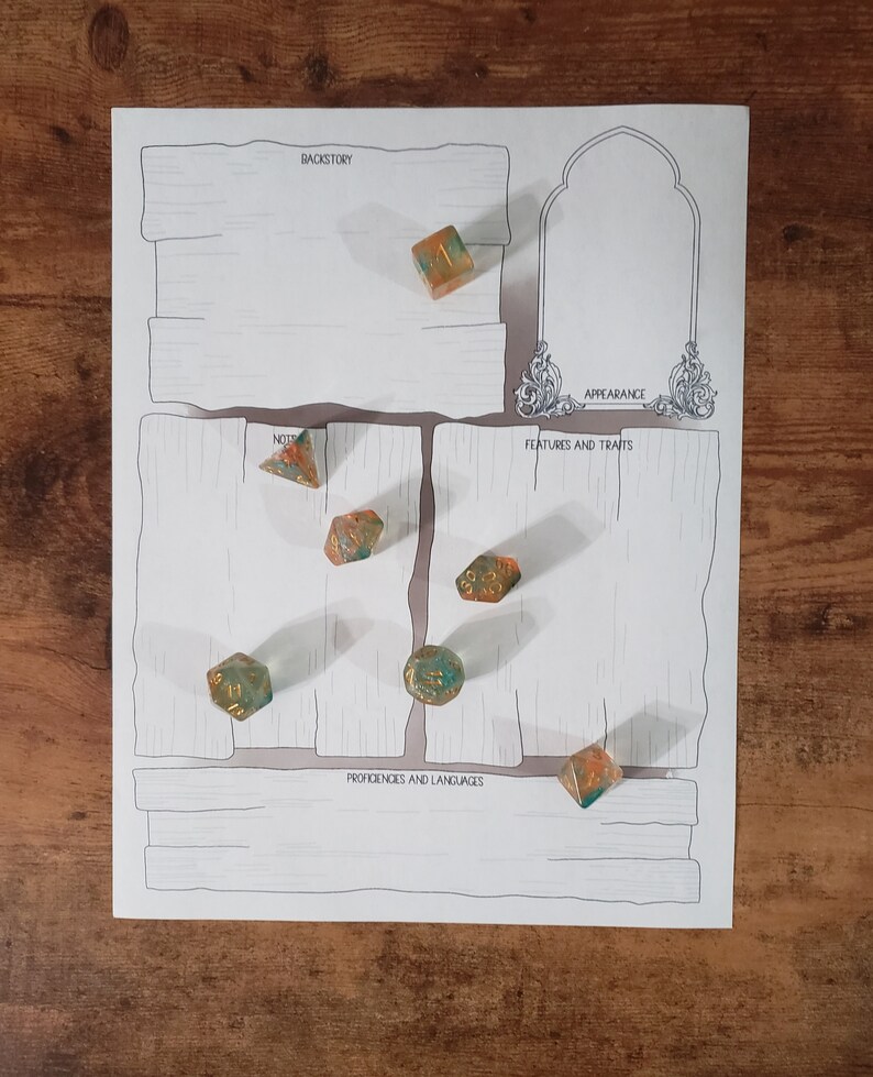 Printable Ranger D&amp;D 5e Character Sheet - Etsy Canada
