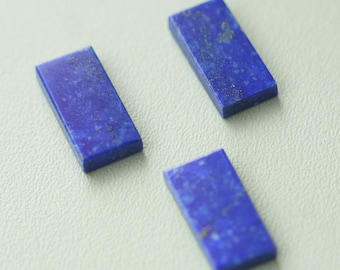 Natural Lapis Lazuli Rectangle Shape: Both Side Flat Calibrated Loose Gemstone, 5x7mm - 20x30mm