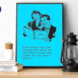 Even though she was smiling... - Greetings Cards, A4 Prints, Framed Prints, Cards, Birthdays, Photo Album, Fun Quotes, Vintage, Retro