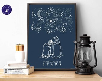 We Are All Made of Stars - Greetings Cards, Prints, Framed Prints, Cards, Wall Art, Love, Quotes, Stars, Stargazing, Astrology, Night Sky