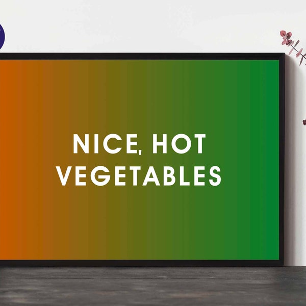 Vegetable Art Print Etsy