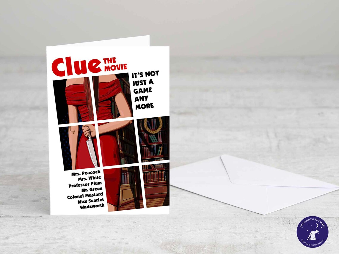 Clue the Movie Inspired Poster Greetings Card A4/A3 Print - Etsy UK