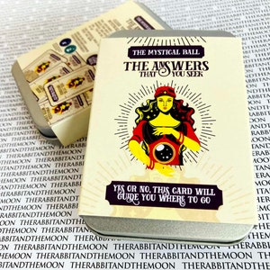 Le jeu de balle mystique - Boule de cristal, Magic 8 Ball, Diseuse de bonne aventure, Cartes Oracle, Cartes divinatoires, Cartes guidance, Lecture, Zolthan, Grande
