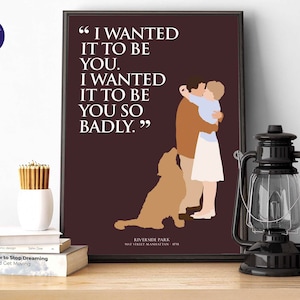 You've Got Mail Inspired - I wanted it to be you... - A4/A3 Print, Greetings Card, Framed Print, Film, Minimalist, Shop around the corner