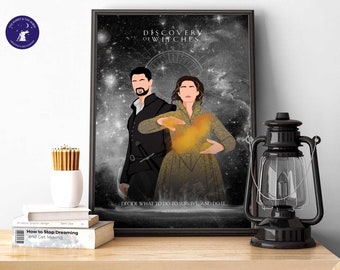 Un descubrimiento inspirado en las brujas: decide qué hacer para sobrevivir. - Impresiones, póster, tarjeta de felicitación, enmarcada, TV, Diana Bishop, vampiros, brujas