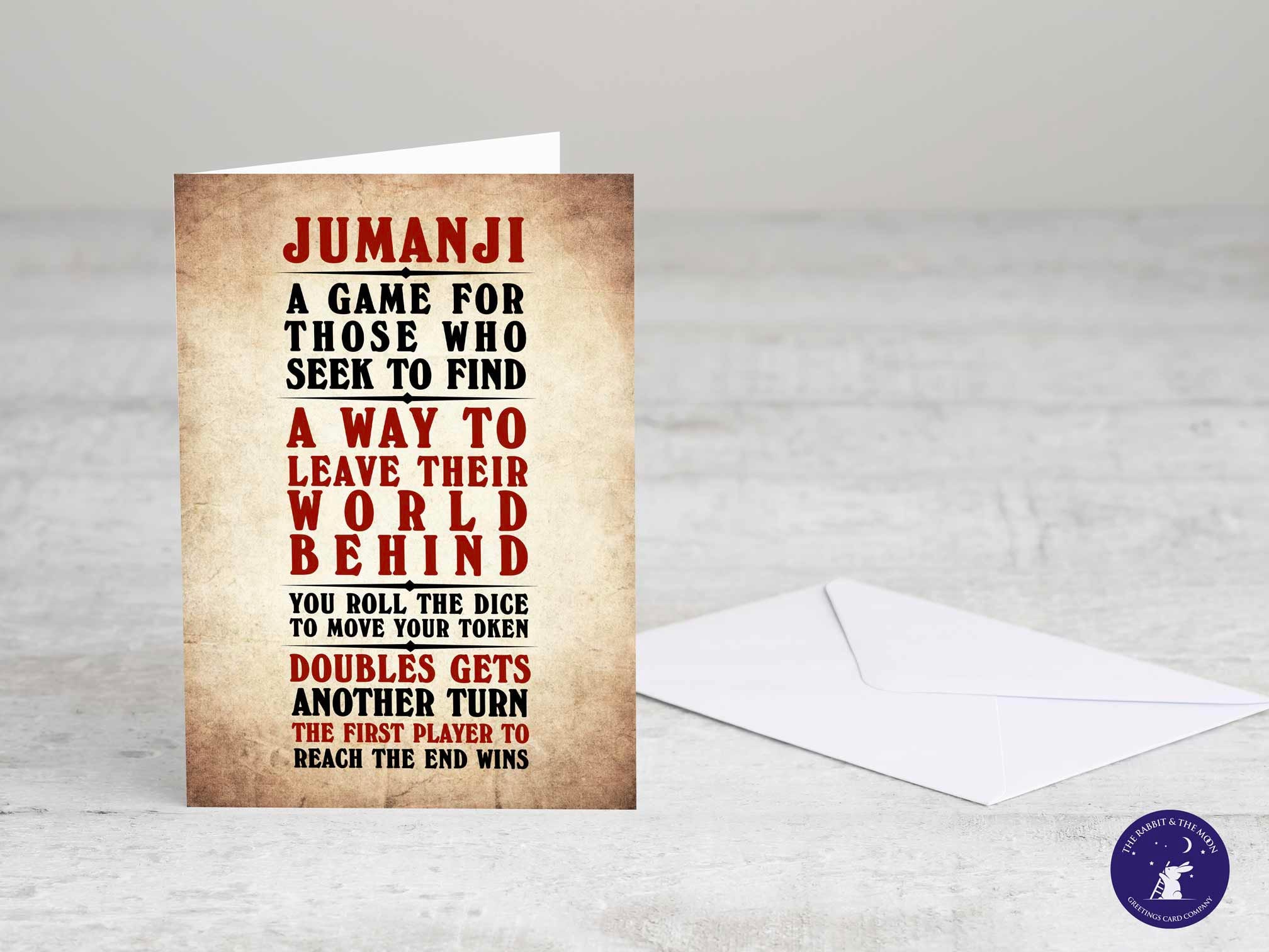 Jumanji Game Rules Part 1 Inspired Design A4/A3 Prints - Etsy
