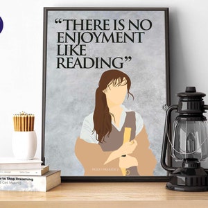 Von Stolz und Vorurteil inspiriertes Design - Kein Genuss wie beim Lesen - A4/A3-Druck, gerahmt, Karte, Poster, Jane Austin, Mr. Darcy, Miss Bennett, Bücher