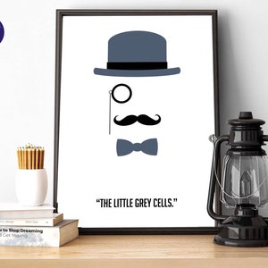 Greatest Detective - Design inspiré des petites cellules grises - Impressions A4/A3, cartes de voeux, impression encadrée, affiche de film, livre, mystère, meurtre