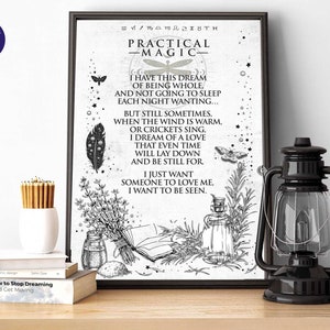 Inspiré de la magie pratique - Ce rêve d'être entier... - Impressions A4 A3, impression encadrée, carte de voeux, magie, sortilège, sorcière, wicca, amour