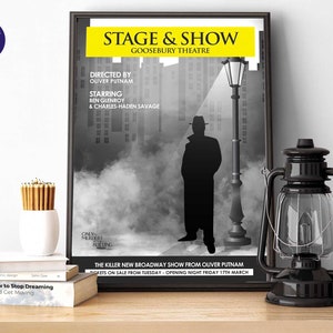 Inspirado apenas em assassinatos - Palco e show - Impressão A4/A3, cartão comemorativo, emoldurado, pôster, Charles, Oliver, Mabel, Ben, Broadway, Arconia, assassinato