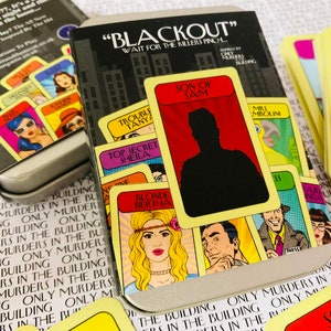 Only Murders inspired - Blackout The Card Game - Murder Mystery Card Game, Son of Sam, Mabel, Oliver, Charles, Arconia, Podcast, Killer, NY