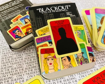 Only Murders inspired - Blackout The Card Game - Murder Mystery Card Game, Son of Sam, Mabel, Oliver, Charles, Arconia, Podcast, Killer, NY