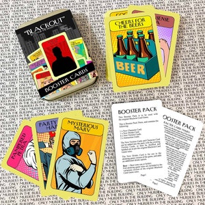 Son of Sam - Blackout The Card Game - BOOSTER PACK 3 - Assassiner Mystery Game, Only Murders in the Building, Mabel, Oliver, Charles, Arconia