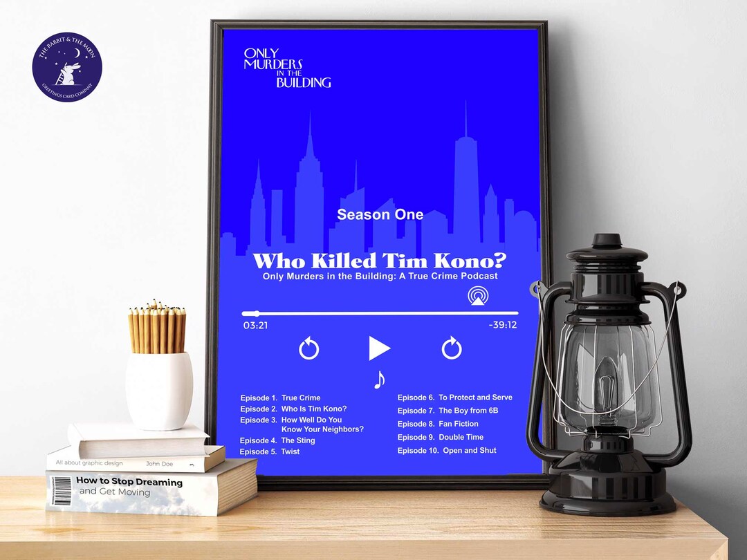 Only Murders Inspired Season Pod Cast Episode List A4/A3 - Main Image