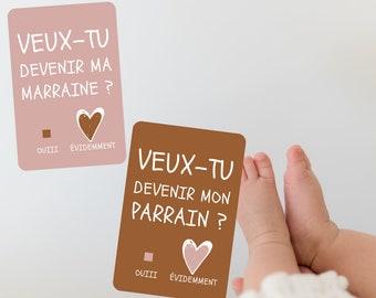 Cartes demande parrain et marraine