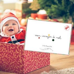 Mon imagier de Noël - Cartes enfant pour attendre Noël - Les mots de Noël - Imagier des mots de Noël - Imagier Noël bébé