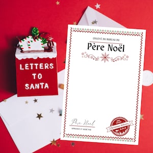 La carta oficial de la oficina de Santa para imprimir - Recibir una carta de Santa - Santa me escribe - para descargar