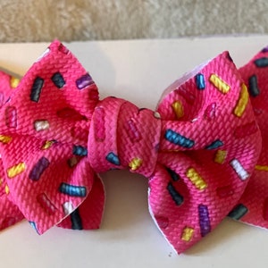 Pink Baby bow head wrap