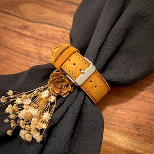 Genuine Leather Apple Watch Band for Series 9-8-7-6-5-4-3-2-1 in 38mm, 40mm, 42mm and 44mm