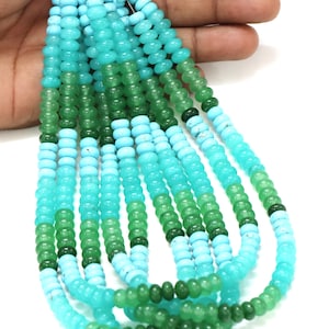 Beautiful Multi Color Quartz smooth rondelle Shape Beads, 7-8mm mix quartz smooth gemstone beads ,AAA Quality Bead, craft making Jewelry