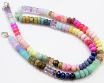 15.5\u201c 4x6mm6x10mm light pink aventurine roundel faceted beads semi-precious stone natural light yellow color rondelle beads QGCO