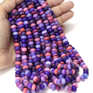 Multi Opal Rondelle Perlen: AAA Glatte Edelstein Schmuck Handwerk