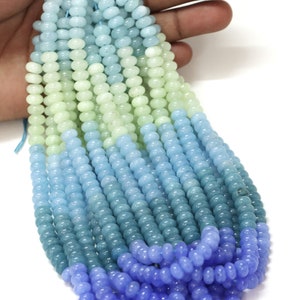 Beautiful Multi color Quartz smooth rondelle Shape Beads, 7 - 8mm Mix Color Quartz gemstone beads, AAA Quality wholesale Bead, craft jewelry
