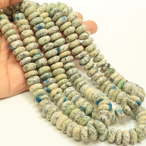 Natural K2 Jasper Rondelle Shape Beads, 8/16 inch Smooth Handmade Beads, AAA k2 Jasper Smooth rondelle Gemstone Beads, craft making jewelry
